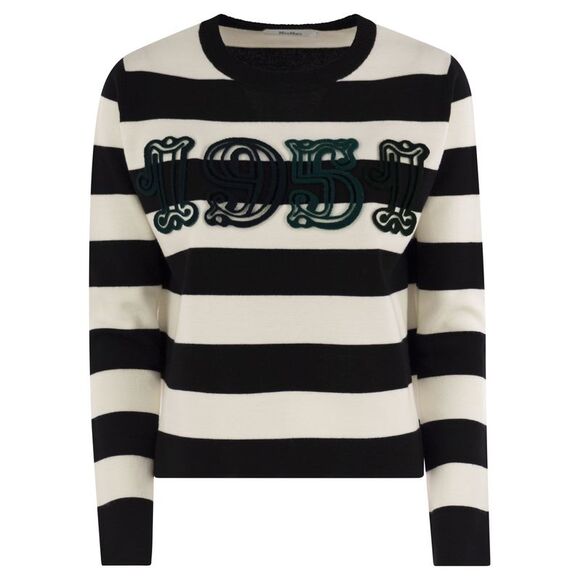 Max Mara Women Viterbo - Wool Sweater With Embroidery